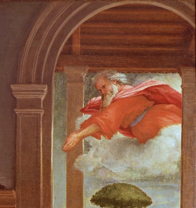 Die Verkündigung, ca. 1534-35 (Detail) von Lorenzo Lotto